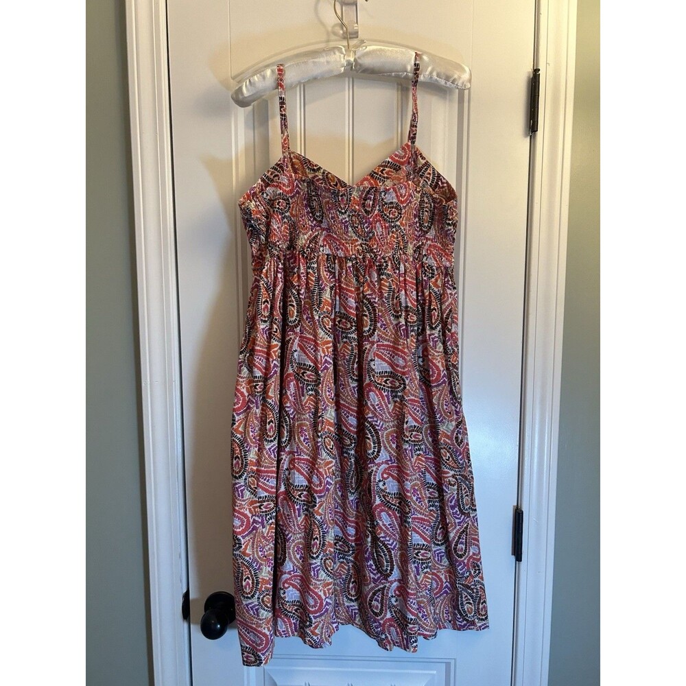 Madison Pink & Red Paisley Midi Dress - Picture 11 of 12
